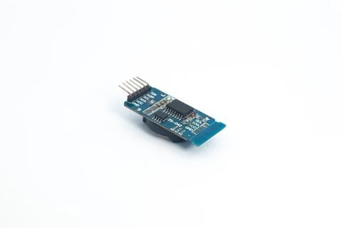 Rear view of an RTC (Real Time Clock) module with code ZS-042. This module is Stock Photos