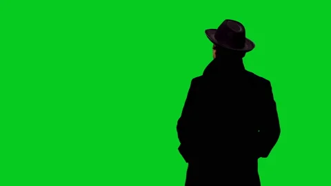 Rear view of stylish man standing and waiting for someone late for appointment Video stock 130796345
