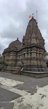 A rear view of temple. Stock Photos