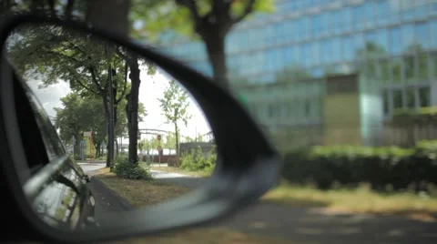 Rear View through Back Mirror Stock Footage 47827783