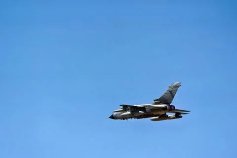 Rear view of a Tornado IDS with both afterburners burning Stock Photos