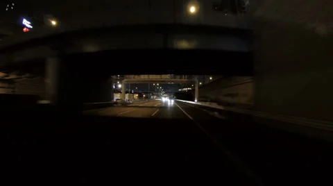 Rear view variation from a car driving through Tokyo cityscape. Vídeos de archivo 61529093