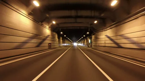 Rear view variation from a car driving through Tokyo cityscape. Stock Footage 61529432