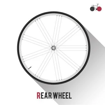 Rear Wheel Stock Illustration