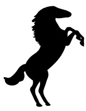 Rearing Stallion Stock Illustration