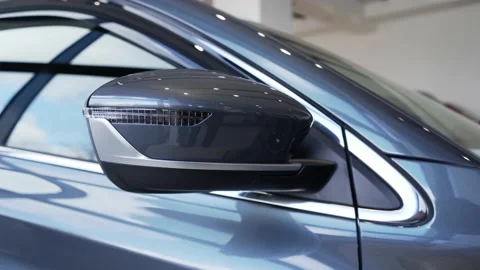 Rearview mirror on the car. Stock Footage 155826655
