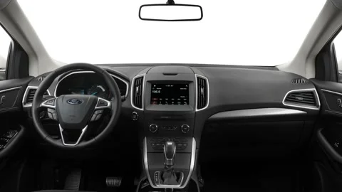 Rearview mirror close up in car interior  2017 Ford Edge SEL Stock Footage 159922384