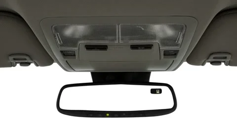 Rearview mirror close up in car interior  2018 Toyota Avalon XLE Plus Stockbeeldmateriaal 159959852