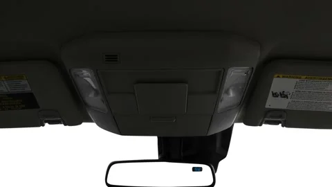 Rearview mirror close up in car interior  2018 Toyota Tundra SR5 Stock Footage 159971843