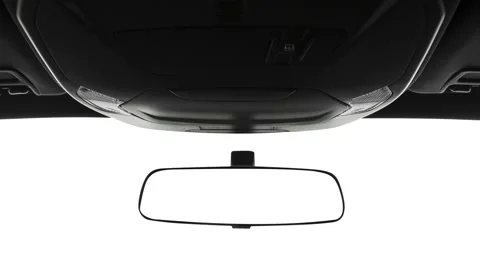 Rearview mirror close up in car interior  2017 Ford Focus RS Stock Footage 159979280