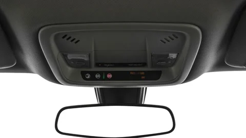 Rearview mirror close up in car interior  2019 Chevrolet Malibu LT Stock Footage 160039191