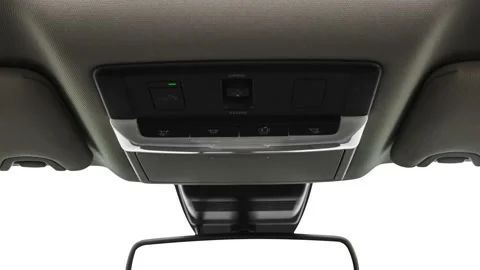 Rearview mirror close up in car interior  2019 Nissan Altima 2.5 SL Stock Footage 160040174