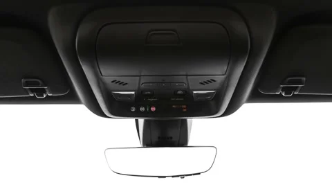 Rearview mirror close up in car interior  2019 Chevrolet Blazer RS Stock Footage 160059751