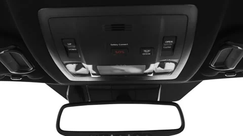 Rearview mirror close up in car interior  2020 Lexus NX NX 300 F Sport Stock Footage 160083143