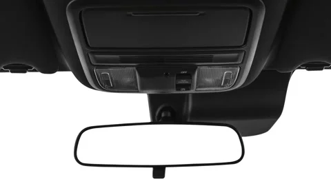 Rearview mirror close up in car interior  2019 Honda Passport Sport Stock Footage 160085663