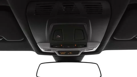 Rearview mirror close up in car interior  2020 Toyota GR Supra Launch Edition Stock Footage 160088090