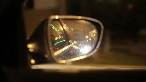Rearview mirror. Stock Footage 83956399