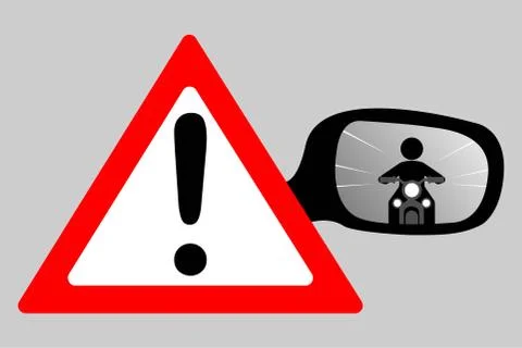 Rearview mirror Stock Illustration