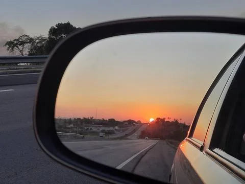 Rearview mirror Stock Photos