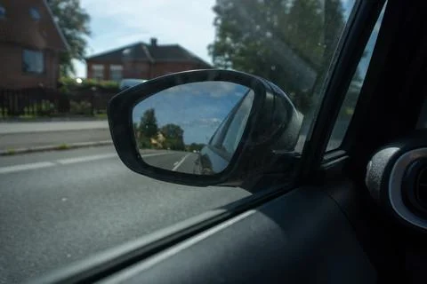 Rearview Mirror Reflection Stock Photos