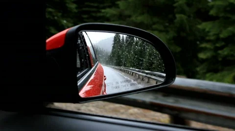 Rearview mountain Stock Footage 754942