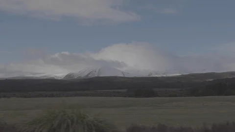 Rearview Mountains 4k Video stock 124562880