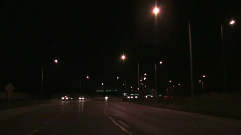 Rearview Night Drive, Time Lapse Vidéo 280666