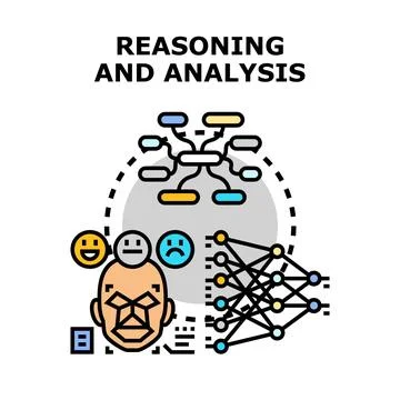 Reasoning and analysis for artificial intelligence systems Stock Illustration