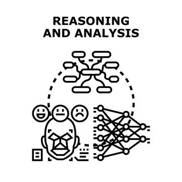 Reasoning and analysis for artificial intelligence systems Stock Illustration