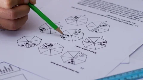 Reasoning for a Multiple Response Test Stock Footage 78293394