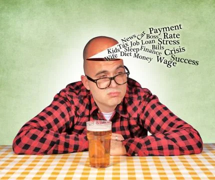 Reasons to drink Stock Illustration
