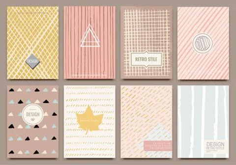 Reative template vector cards Stock Illustration
