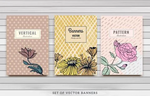 Reative vector cards Stock Illustration