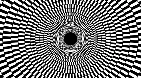 Reaveling Through a Psychedelic Black and White Circles Vidéo 42685139