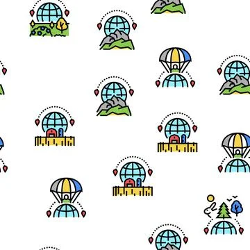 Rebar Construction Vector Seamless Pattern Stock Illustration