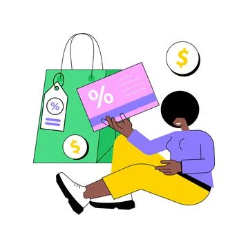 Rebate program abstract concept vector illustration. Stock Illustration