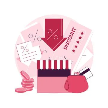 Rebate program abstract concept vector illustration. Stock Illustration