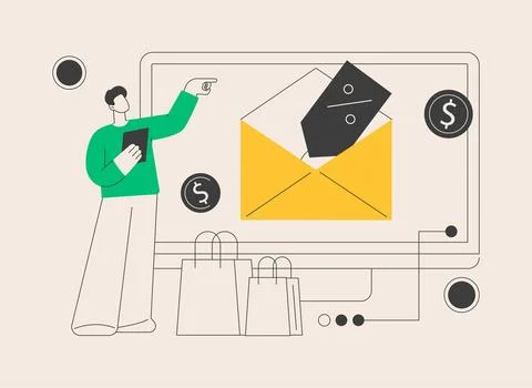 Rebate program abstract concept vector illustration. 스톡 일러스트