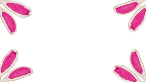 Rebbit ears. Alpha matte. 4K Stock Footage 72845138