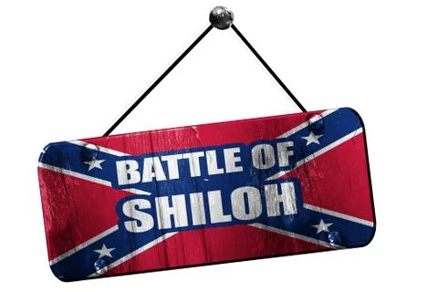 Rebel flag, 3D rendering, grunge hanging vintage sign Stock Illustration