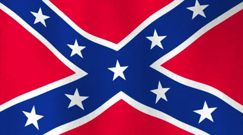 Rebel flag Stock Footage 37789126