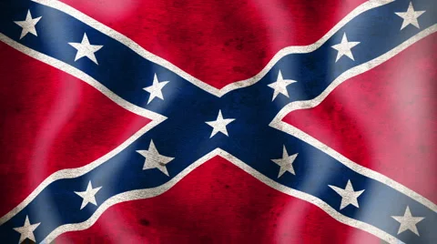 Rebel flag waving Stock Footage 6528726