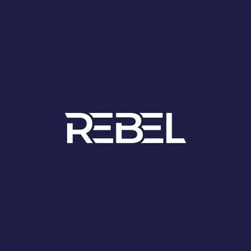 Rebel logo design Stock Illustration