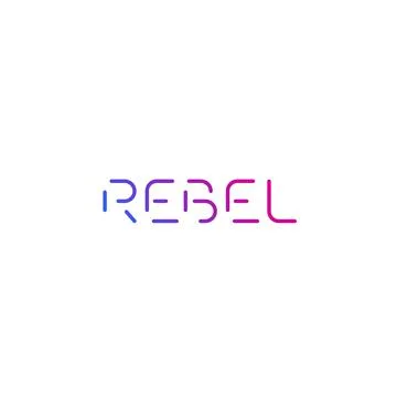 Rebel vector logo design Stock Illustration