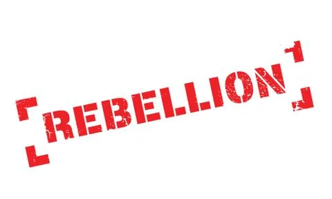 Rebellion rubber stamp Stock Illustration