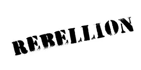 Rebellion rubber stamp Stock Illustration