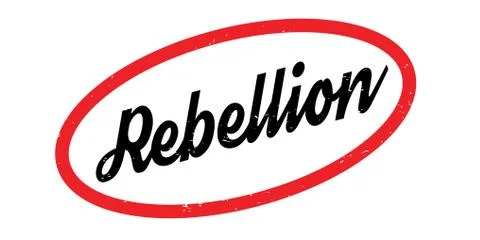 Rebellion rubber stamp Stock Illustration