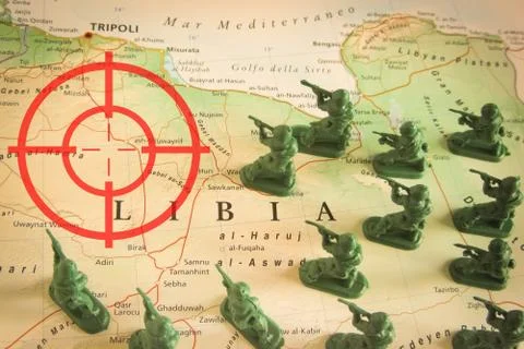 Rebels on Libya territory Stock Photos