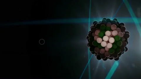 Rebonding structure of atoms into molecules Stock Footage 225919822