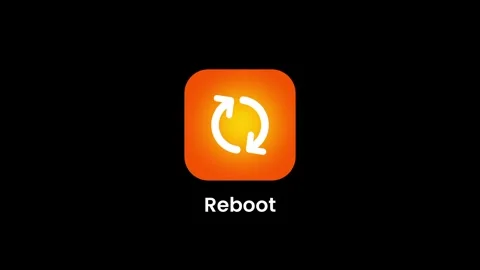 Reboot App Icon Stock Footage 334471112